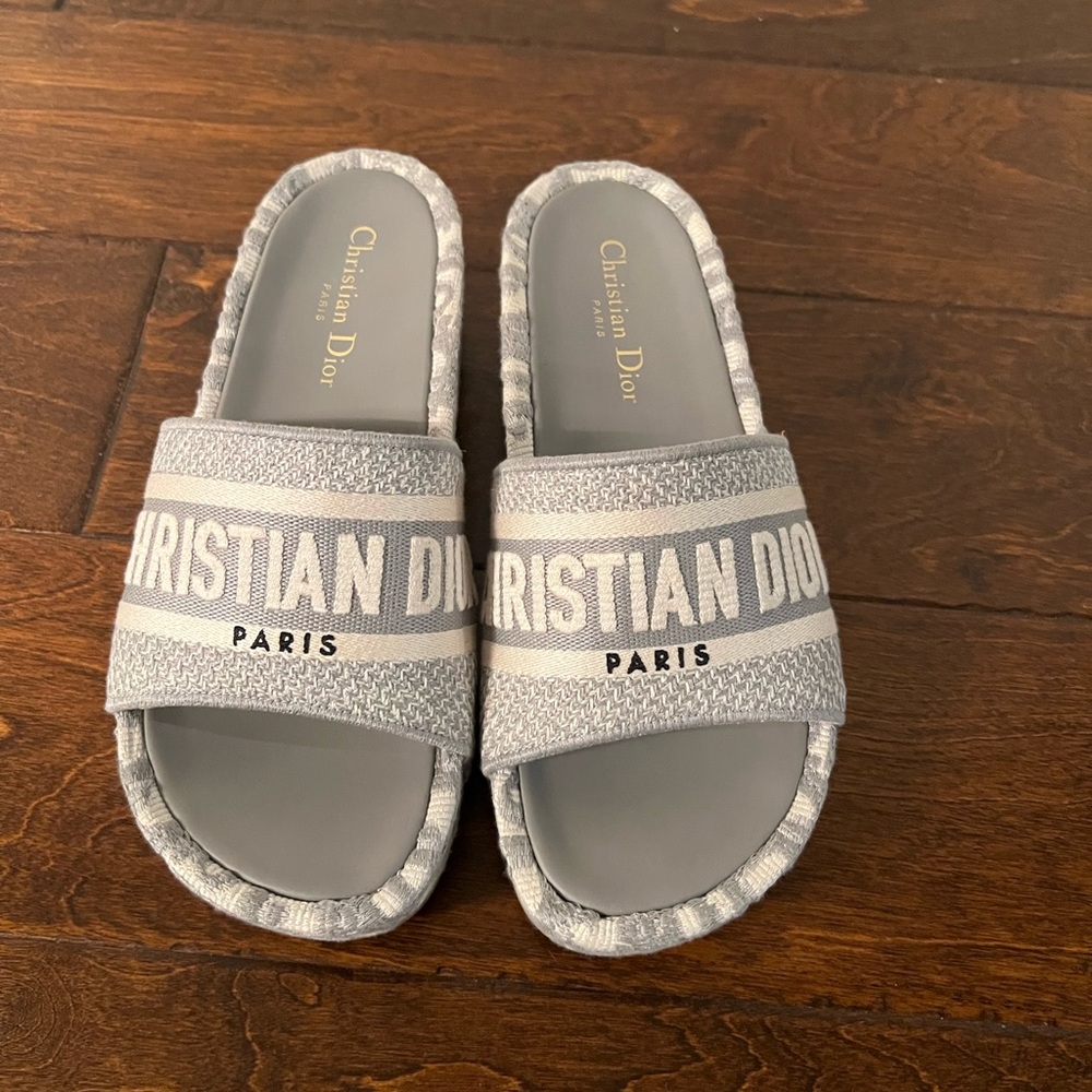 Dior slides with platform